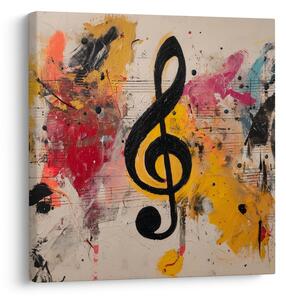 Quadro su tela – Composizione musicale artistica