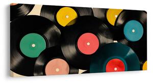 Quadro su tela – Dischi in vinile vivaci