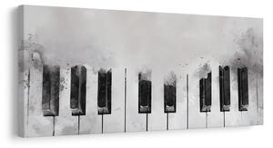Quadro su tela – Musica in tonalità bianco e nero