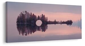 Quadro su tela – Stilizzazione forestale di chitarra