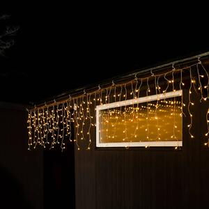 Konstsmide Christmas Tenda LED pioggia bianco caldo trasparente 5m