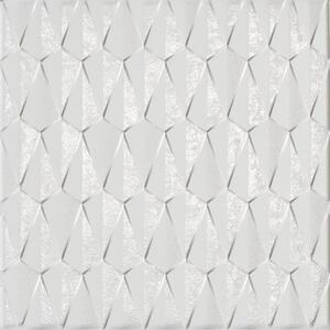 Piastrella per rivestimenti in gres porcellanato decorato sp. 8.2 mm. Palette Ice 3D bianco