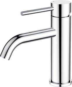 FORIOUS Rubinetto da bagno Miscelatore per lavabo Miscelatore a 1 maniglia effetto cromo