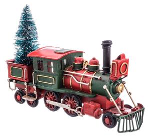 Statuetta natalizia in metallo (altezza totale 13 cm) Train – Casa Selección