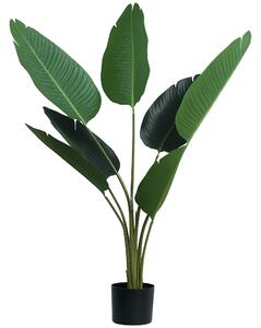Outsunny Pianta Artificiale Uccello del Paradiso Alta 120cm con Vaso per Interni ed Esterni|Aosom