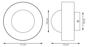 Applique da parete OZZY 1xG9/8W/230V bianca