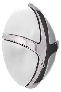Gancio da parete bianco/color argento lucido in plastica Tick – Spinder Design