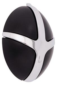 Gancio da parete nero/color argento lucido in plastica Tick – Spinder Design