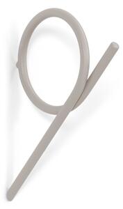 Gancio da parete grigio tortora in acciaio Tuba M – Spinder Design