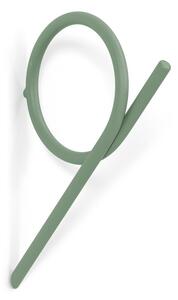 Gancio da parete verde polveroso in acciaio Tuba M – Spinder Design
