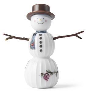 Statuetta natalizia in porcellana (altezza totale 11,5 cm) Hammershøi Snowman – Kähler Design