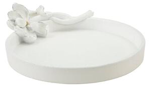 Vassoio decorativo in poliresina ø 21 cm Magnolia - Mauro Ferretti