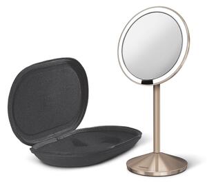 Specchio Trucco Make Up Da Tavolo Luci Regolabili 3 Colori USB 31x41