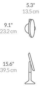 Specchio per make-up con illuminazione/con ingrandimento (5x) ø 20 cm Sensor Trio – simplehuman