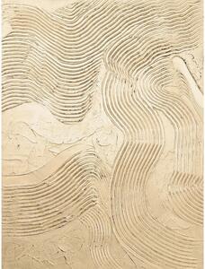 Quadro dipinto a mano 88x118 cm Metallic Champagne - Malerifabrikken