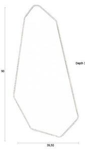 Specchio da parete con telaio in legno massiccio 39,5x90 cm Basil – Dutchbone