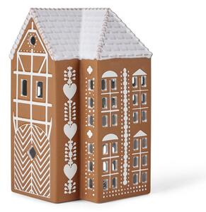 Portacandela in ceramica per lumino Gingerbread Lighthouse – Kähler Design