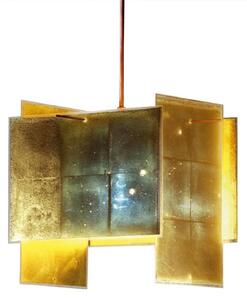 Lampada a sospensione Ingo Maurer, 24 Karat Blau, dimmerabile, Dorato / Ottone, Soggiorno, Plastica, Design