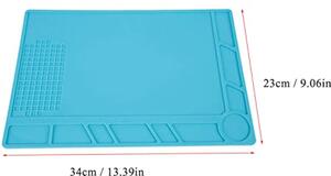 Tappetino in silicone resistente al calore per la riparazione di orologi e la saldatura: supporto professionale per riparazioni di alta qualità