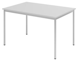 Tavolo da mensa bümö serie V - Dimensioni: 120x80 cm, colore: grigio/grigio