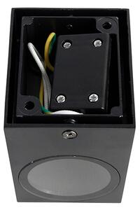 Applique da parete moderna nera IP44 - Baleno