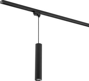 Lampada a sospensione Qub Focus Tube - Nero - Monofase - GU10 - Compatibile con LED - Regolabile in altezza
