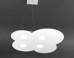 CLOUD SOSPENSIONE DOPPIA ILLUMINAZIONE 6 LUCI IN METALLO 3 COLORI LAMPADINE ATTACCO GX53