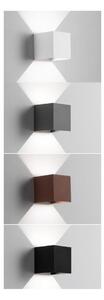 APPLIQUE CUBO BIANCO NERO CORTEN ANTRACITE 6W LED 3000K O 4000K FASCIO LUCE REGOLABILE