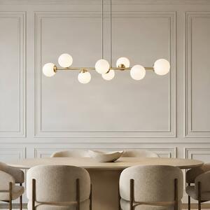Lampada a sospensione Isamer Lindby, dimmerabile, Ottone / Oro, Soggiorno / Sala da pranzo, Metallo, Moderno, Lampada a sospensione