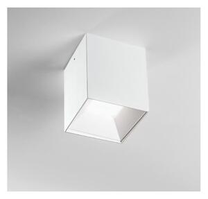 PLAFONIERA CUBO LED INTEGRATO 20W 3000K ALLUMINIO BIANCO VETRO SABBIATO DI ISYLUCE