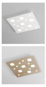 404 PLAFONIERA CHECKER BOARD 61X61 LED 60W LUCE 3000K BIANCA O SABBIA