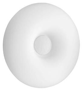 DODI LAMPADA DA PARETE IN VETRO SOFFIATO BIANCO FORMA CIRCOLARE DIAMETRO CM 35 DESIGN MODERNO DI OND