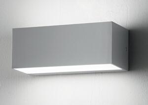 FALCO APPLIQUE DA ESTERNO IP65 LED 12W ARGENTO NERO BIANCO DI ONDALUCE