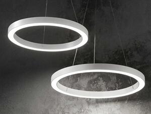 ORACLE SOSPENSIONE MODERNA AD ANELLO 3 MISURE BIANCO O NERO LED INTEGRATO LUCE 3000K