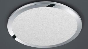 CESAR PLAFONIERA D40 LED 24W DIMMERABILE IP44 MODERNA CROMO CON EFFETTO CRISTALLO