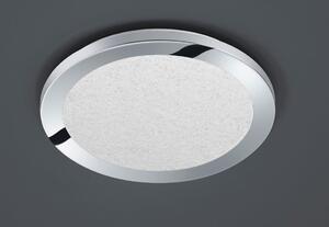 CESAR PLAFONIERA D26 LED 15W DIMMERABILE IP44 MODERNA CROMO CON EFFETTO CRISTALLO