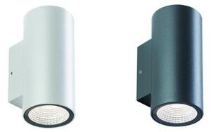 SINO APPLIQUE A CILINDRO PER ESTERNI IP65 LUCE 4000K LED 6W BI EMISSIONE DI LUCE BIANCO O ANTRACITE