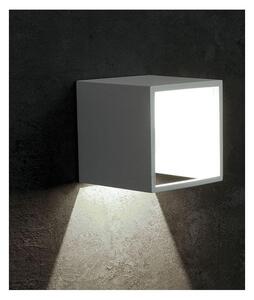 NIKO APPLIQUE DA ESTERNO A CUBO IP54 BIANCA LED 9W LUCE 3000K O 4000K MODERNA DI SOVIL