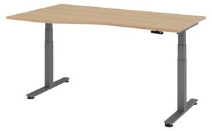 Scrivania elettrica bümö XDSM - Struttura: grafite, dimensioni: 180 x 100 cm, decorazione: rovere