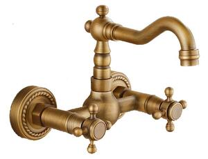 Rubinetto da cucina antico per acqua calda e fredda