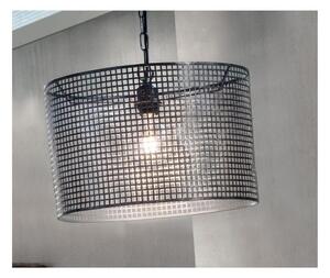 FLAM SOSPENSIONE SINGOLA STILE VINTAGE IN METALLO PERFORATO ANTRACITE LAMPADINA 1XE27