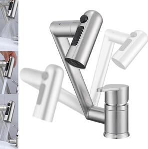 Rubinetto da cucina girevole a 360° in acciaio inossidabile, con design pieghevole