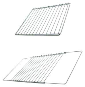 Griglia regolabile per barbecue, dimensioni 47-75 cm x 35 cm, potenza 20 watt, realizzata in metallo lucido