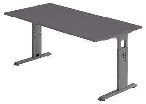 Bümö Scrivania Serie-O - Decorazione: grafite, struttura: grafite, dimensioni: 180 x 80 cm