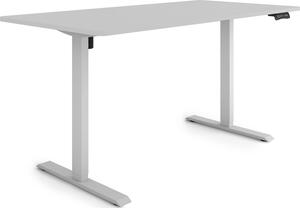 ESMART Germany ETX-121GG 160 x 80 cm Grigio chiaro Scrivania ergonomica sit-stand Regolabile elettricamente in altezza in modo continuo 73,5 - 123,5 cm 3x memoria Promemoria attività Soft-Start/Stop Montaggio rapido
