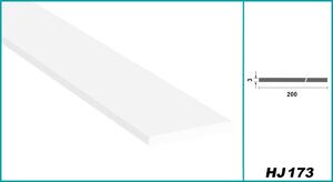 Listelli in PVC bianco, 2 metri - Standard, 3 mm, disponibili con labbro morbido e adesivi - HJ