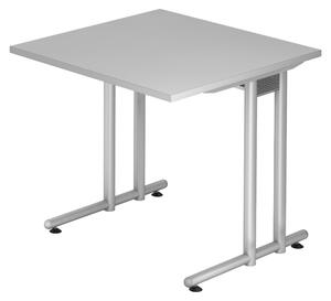 Bümö Scrivania Serie-N - Dimensioni: 80 x 80 cm, Decorazione: Grigio