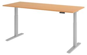 Scrivania elettrica bümö XMKA - Struttura: argento, finitura: noce, dimensioni: 200 x 80 cm