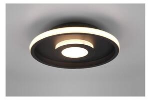 ASCARI PLAFONIERA NERA O CROMO DIAMETRO CM 30 IP44 LED 28W LUCE 3000K DIMMERABILE DESIGN MODERNO