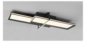 CHARLESTON PLAFONIERA ANTRACITE O ALLUMINIO LED 33W LUCE 3000K LARGHEZZA CM 100 ACCENSIONE SEPARATA